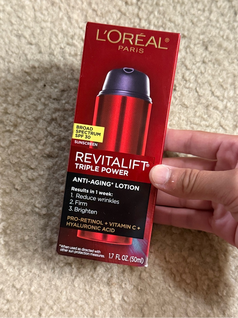 L’Oreal Paris Revitalift Triple Power Anti-Aging Lotion